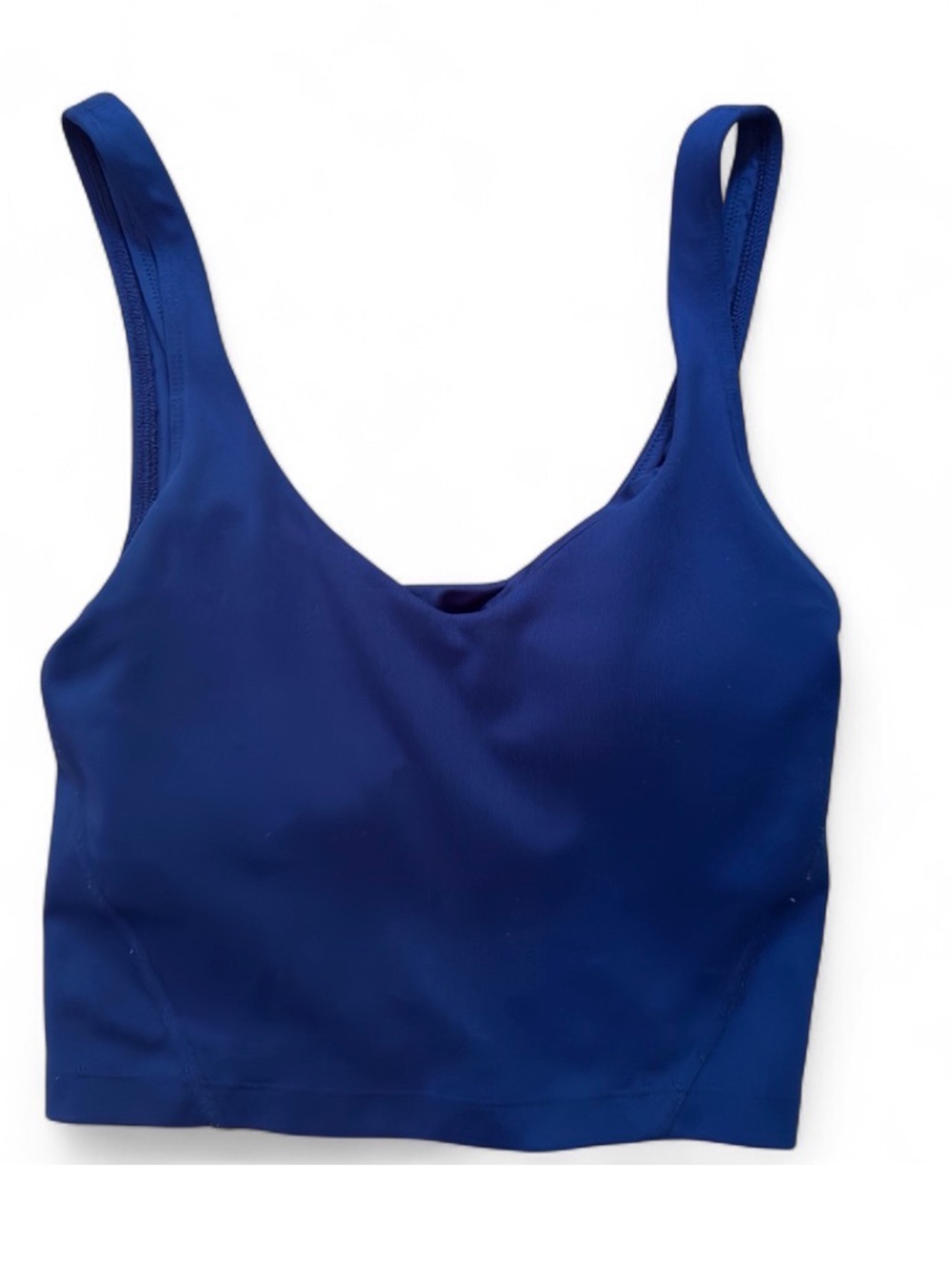 Gilly Hicks Deep Blue Scoop Crop Tank